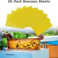 thumbnail image 5 of Loetky 20 Pcs Natural Beeswax Foundation Sheets, Beekeeping Supplies for Hive Frames, Wax Comb Starter Sheets for Honey Bees, Beekeeping Equipment Kit, 5 of 9