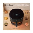 thumbnail image 5 of Willow Kitchen 5Qt Glass Air Fryer, Black – Non-Toxic Digital Air Fryer, Precision Touch Screen, 5 Cooking Presets, Keep Warm Function, Even Crisp Tech, 1500W Small Air Fryer, 5 of 10