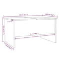 thumbnail image 4 of vidaXL Coffee Table Sonoma Oak 80x50x42.5 cm Engineered Wood, 4 of 5
