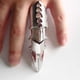 thumbnail image 3 of sweethay Anillo Punk para hombre, accesorios, diseño único, decoración en forma de garra, anillos completos, atractivo adorno elegante, articulación Ropa, zapatos y accesorios Miscelánea plata sweethay PS12488-02, 3 of 6