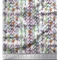 thumbnail image 1 of Soimoi Silk Fabric Floral & Arrow Tie-Dye Print Fabric by Yard 42 Inch Wide, 1 of 1