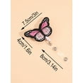 thumbnail image 2 of 1pc Butterfly Decor Badge Holder, Creative Portable Retractable Name Card Badge Holder With Clip For Teacher, Student, Office Worker, 2 of 4