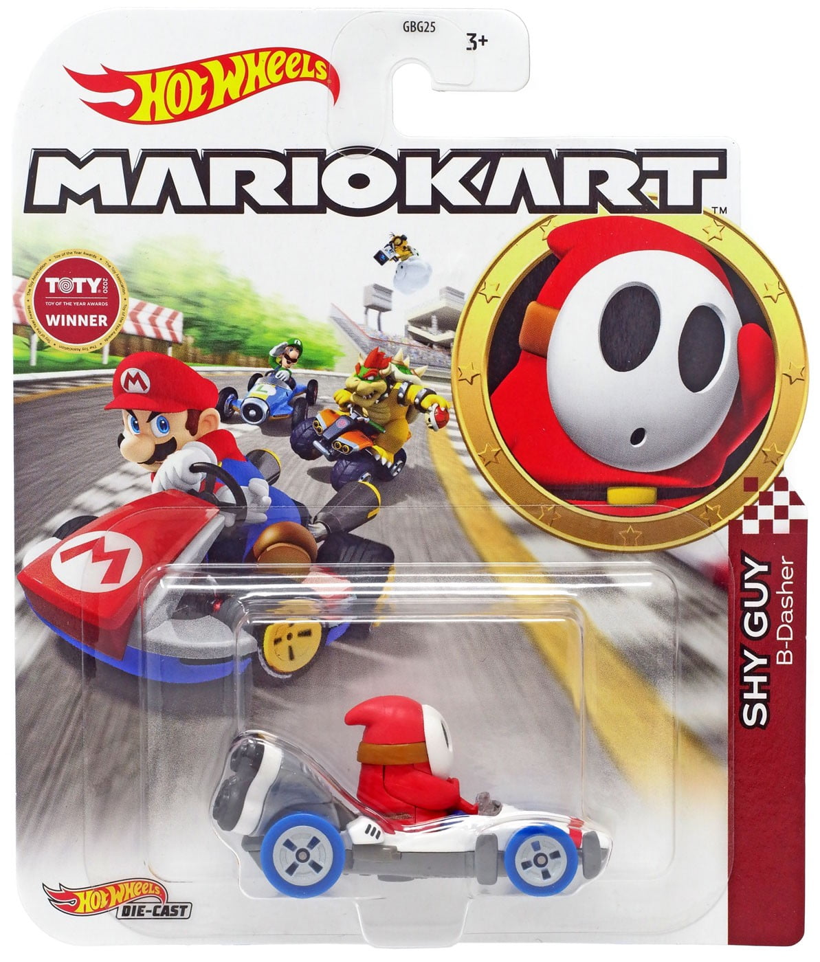 Hot Wheels Mario Kart Shy Guy Diecast Car [B-Dasher] - Walmart.com ...