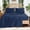 Navy Blue, variant on Egyptian Sheets Size - 600 Thread Count, Luxury Hotel Sateen Weave Bedding Set, Soft Breathable Sheet Sets, 16" Deep Pocket - 4 count(Grey,)
