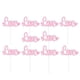 thumbnail image 2 of Valentine Food Picks Love Letters Cake Cupcake Toppers Romantic Muffin Fruit Decoration Pink 10Set, 2 of 4
