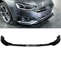 NINTE Front Bumper Lip for 2020-2022 Audi A4 S4 ABS Gloss Black Splitter 3 PCS