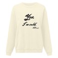 thumbnail image 2 of Gibobby Sudaderas para mujer oferta Sudadera de forro polar de manga larga para mujer(Beige,M), 2 of 4