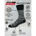 thumbnail image 5 of Genuine Dickies Men's Dri-Tech Crew Socks, 6-Pack, Sizes 6-15, 5 of 5