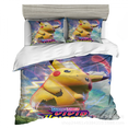 thumbnail image 2 of Baokemeng Bedding Set Of Three, Microfiber, Cartoon Duvet Cover, Suitable For Bedroom Decoration-Vinsniv, 2 of 4