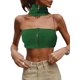 thumbnail image 1 of Txlixc Blusa tubular de verano para mujeres, de punto de color sólido Txlixc moda, 1 of 8