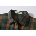 thumbnail image 3 of SSLR Flannel Shirts for Women Long Sleeve Button Down Shirts Plaid Lightweight Casual, 3 of 8
