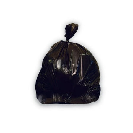 JAGUAR PLASTICS Low-Density Can Liner 4-Gallon, 0.35 Mil in Black