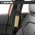 thumbnail image 2 of Funda universal para cinturón de seguridad de coche, cojín para cinturón de seguridad, correa para el hombro, 23 x 6,5 cm, 9,06 x 2,56 pulgadas, protección cómoda para el cuello, diamantes de imitación de piel sintética, beige Unique Bargains almohadillas para cinturones de seguridad de automóviles, 2 of 7