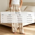 thumbnail image 3 of Ohufall Pajama Pant for Women Plaid Elastic Waist Soft Pant Sleep Lounge Comfort Casual Sleepwear, 3 of 9