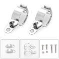 thumbnail image 5 of TAPDRA Motorcycle Fork Mount Turn Signal Clamps 2 Pack Metal Bracket for 3443mm Forks Silver Finish Universal Fit, 5 of 10