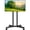 With Shelf, variant on Rolling TV Stand for 32-70 Inch TVs, Mobile TV Stand with Upgraded Wheels up to 88lbs, Height Adjustable Mobile TV Cart on Wheel, Portable TV Mount Stand for Bedroom, Living Room, Home, Office