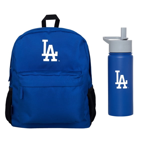 Wildkin Los Angeles Dodgers Backpack & 18 oz. Water Bottle 2-Piece Set