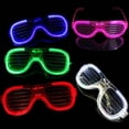 thumbnail image 5 of Gafas de luz fría luminosas LED, gafas con destellos, gafas fluorescentes coloridas, accesorios para conciertos y fiestas nocturnas, 5 of 5