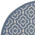 thumbnail image 3 of Safavieh Courtyard Blue Indoor Outdoor Rug - Round 7'10", 3 of 5