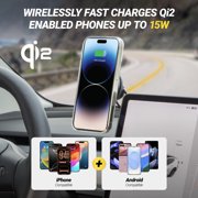 Scosche MagicMount Qi2 Elite Charge 3-in-1 15W Wireless Car Mount Kit MagSafe Compatible MEQMSRM-AP2