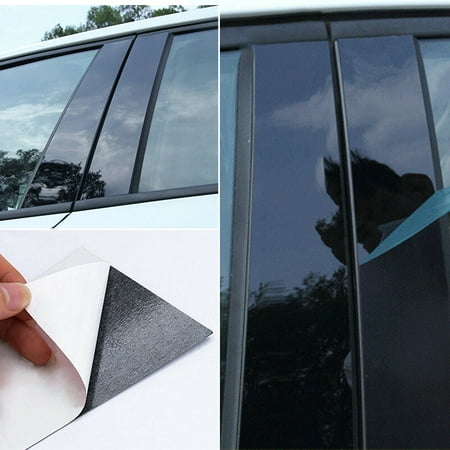 8pcs Set BC Pillar Cover Door Casement Black Trim Strip For Mazda 3 2006 2008-2012