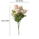 thumbnail image 3 of Rosas Artificiales Ramo de rosas artificiales de seda,color rosa,ideales para fotografía y decoración del hogar (1 unidad). Rkxzt, 3 of 8