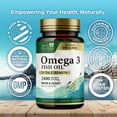 thumbnail image 5 of Omega 3 Fish Oil 1200mg - Triple Strength Softgels Omega-3 Supplements, Natural Brain Heart Health & Immune Support - Fatty Acids with EPA & DHA - Wild Caught Fish Oil Supplement - 120 Softgels, 5 of 10
