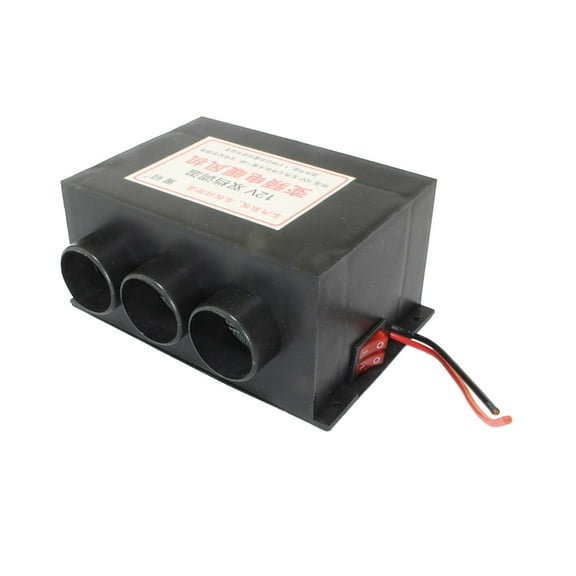 EUDIDV Portable Room Heater Engineering Car Heater Electric Heater Car Defroster 12V Car Heater Black Style ABS Material Strong Wind Power Bass Design Electric Heater
