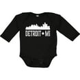 thumbnail image 3 of Inktastic Detroit Michigan Skyline MI Cities Boys or Girls Long Sleeve Baby Bodysuit, 3 of 5