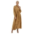 thumbnail image 3 of Milky Brown - Crew neck - Unlined - Modest Dress - Refka, 3 of 5