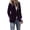 Purple-1, variant on Womens Velvet Blazer Jacket - Long Sleeve V Neck Coat Notched Lapel Vintage Office Button Front Velour Blazer