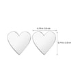 thumbnail image 2 of unbranded 200Ud Adhesivos Acrílicos Espejo Corazón Plateado Para Pared Con Romántico Y Fácil Aplicación, 2 of 8