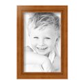 thumbnail image 2 of ArtToFrames 7" x 11" Honey Picture Frame, 7x11 inch Brown Wood Poster Frame (WOM-4097), Pack, 2 of 8