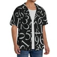 thumbnail image 2 of Kdxio Men'S Hawaiian Shirt For Men Short Sleeve Shirt Numbers Summer Casual Holiday Beach Button Down T-Shirts, 2 of 5