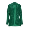 thumbnail image 4 of Ruimatai Women's Casual Cardigan Sparkling Sequin Open Front Long Sleeve Top Chic Loose Fit Blouse Jacket, 4 of 6