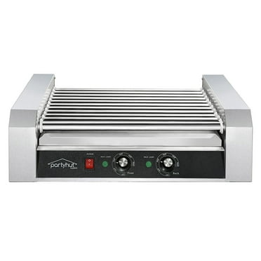 PartyHut  Commercial Hotdog Roller Machine 11 Roller and 30 Hot Dog Grill Cooker