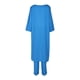 thumbnail image 4 of Top De Manga Larga + Pantalones Camisas de mujer + Pantalones de pierna ancha Casual Algodón Lino Dama Chándal 2 piezas Traje de ropa Ygjytge Azul M para Mujer, 4 of 9