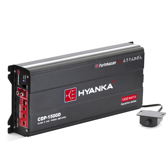 Amplificador de Subwoofer HYANKA CDP-1500D Negro Alta Potencia de Audio para Coche