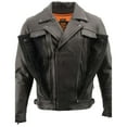 thumbnail image 4 of Milwaukee Leather MLM1520 Men's Pistol Pete Vented Black Leather Cruiser Jacket 2X-Large, 4 of 9