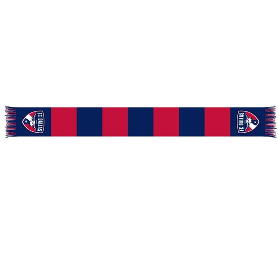 Blue/Red FC Dallas Team Bar Knit Scarf