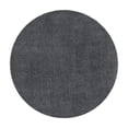 thumbnail image 3 of Unique Loom Soft Solid Shag Collection Area Rug - Aras (3' 3" Round Smoke Gray), 3 of 7