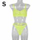 thumbnail image 1 of 2 piezas de encaje sexy conjunto de ropa interior sujetador ropa interior regalo para mujer, verde fluorescente, S Inevent XX000054-11, 1 of 7