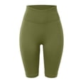 thumbnail image 5 of IWRICH Body Sculpt Biker Shorts Compression Leggings for Women Sports Support High Waist Workout Lifting Fitness Short Pants Army Green XL, 5 of 5