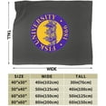 thumbnail image 3 of Fisk University Logo Fleece Blanket, Very Soft Microfiber Flannel Blanket for Couch Warm and Cozy for All Seasons, Black, 3 of 6
