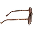 thumbnail image 1 of Jessica Simpson Lunettes de Soleil Rondes pour Femmes J5393 Ts Non Polarisées en Iridium, Écaille, 70 mm, 1 of 3
