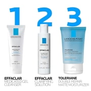 La Roche-Posay Effaclar Acne Daily Essentials Kit with Salicylic Acid Face Wash, Toner and Moisturizer