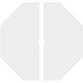thumbnail image 4 of 26"OD x 1"ID x 9"C x 1"P Logan Architectural Grade PVC Contemporary Ceiling Medallion, Two Piece, 4 of 11