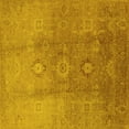 thumbnail image 1 of Ahgly Company Indoor Square Oriental Yellow Traditional Area Rugs, 8' Square, 1 of 4