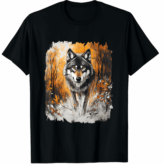 Wolf Wolves Art Graphic T-Shirt for Men Women