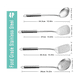 thumbnail image 2 of Juego de utensilios de cocina de 4 piezas, juego de espátulas, juego de utensilios para wok que incluye cuchara ranurada, espátula para wok y espátula ranurada, 2 of 7